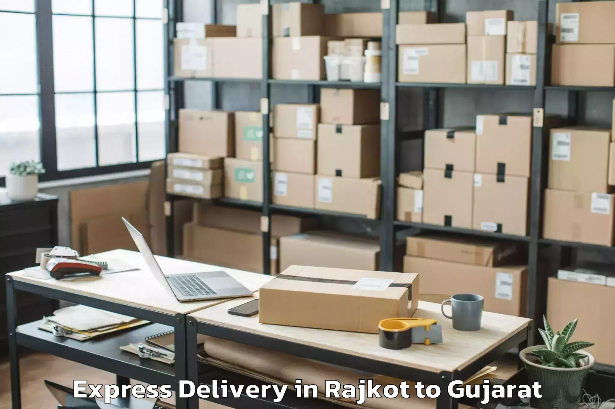 Professional Rajkot to Dakor Express Delivery